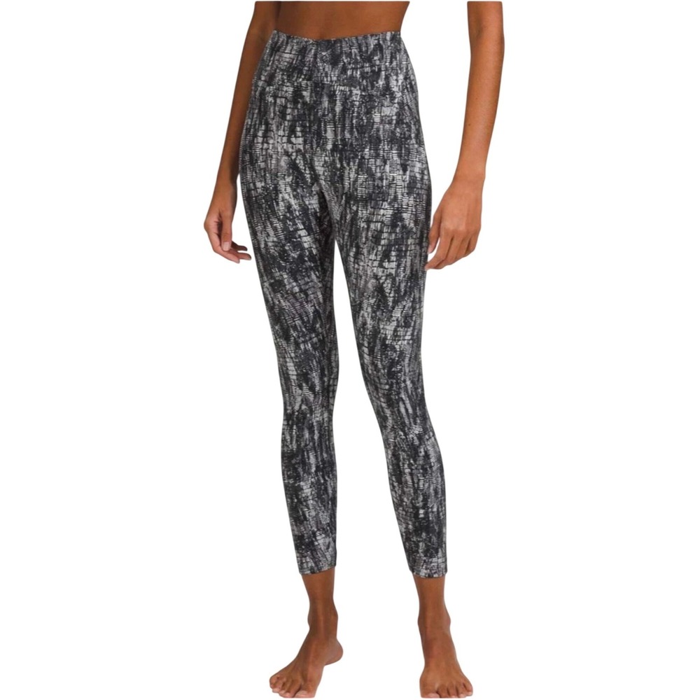 Lululemon Align High-Rise Crop 21 Incognito Camo Multi Grey Leggings Size 4‎
